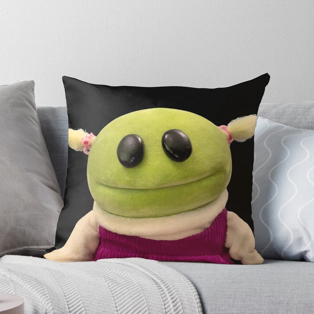 Soft, cuddly plush pillow featuring the Nanalan Mona character