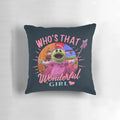 Soft, plush pillow featuring a character from the Canadian kids' show Nanalan, with a cute monster design.
