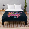 Nanalan "Who's That Wonderful Girl" monster girl plush blanket