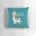 Soft, plush llama-shaped pillow with "No Drama Llama" text