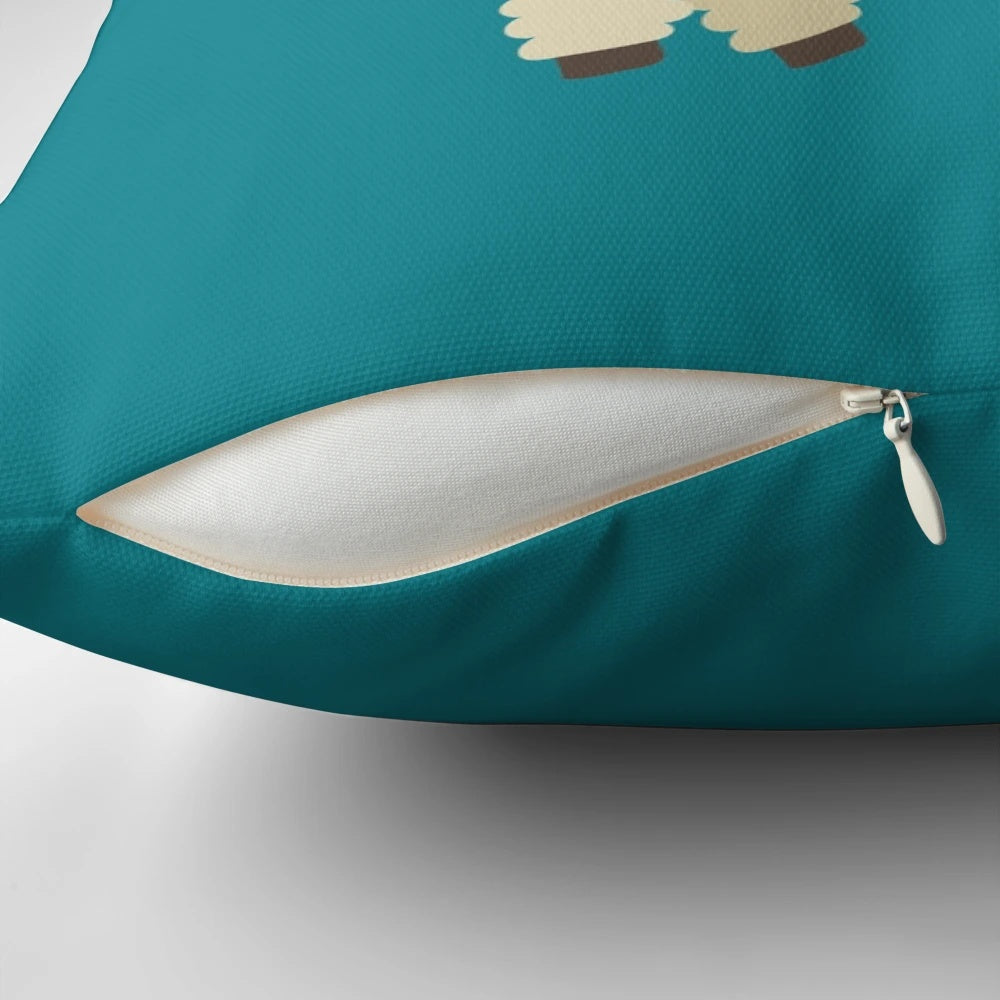 Soft, plush llama-shaped pillow with "No Drama Llama" text