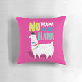 Cute pink llama pillow with no drama design