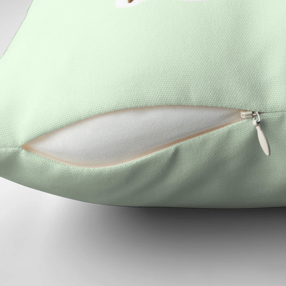 A colorful illustration of a Northern Parula bird, a small, cheerful warbler, on a soft, plush pillow.