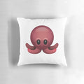Cute plush octopus emoji decorative pillow