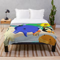 Oswald cartoon character themed plush blanket