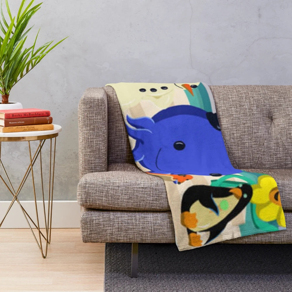 Oswald cartoon character themed plush blanket