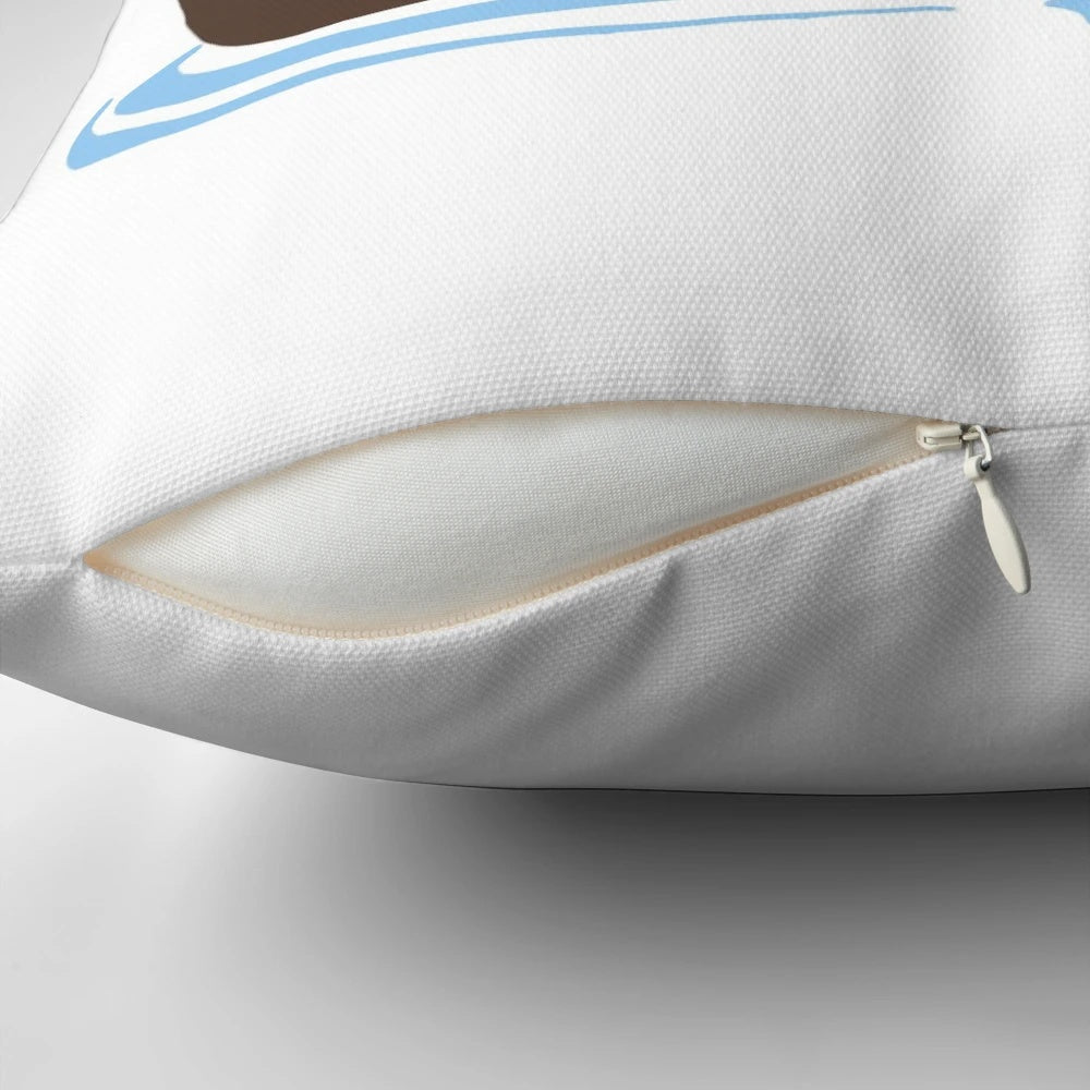 Soft, cuddly otter emoji plush pillow for home decor