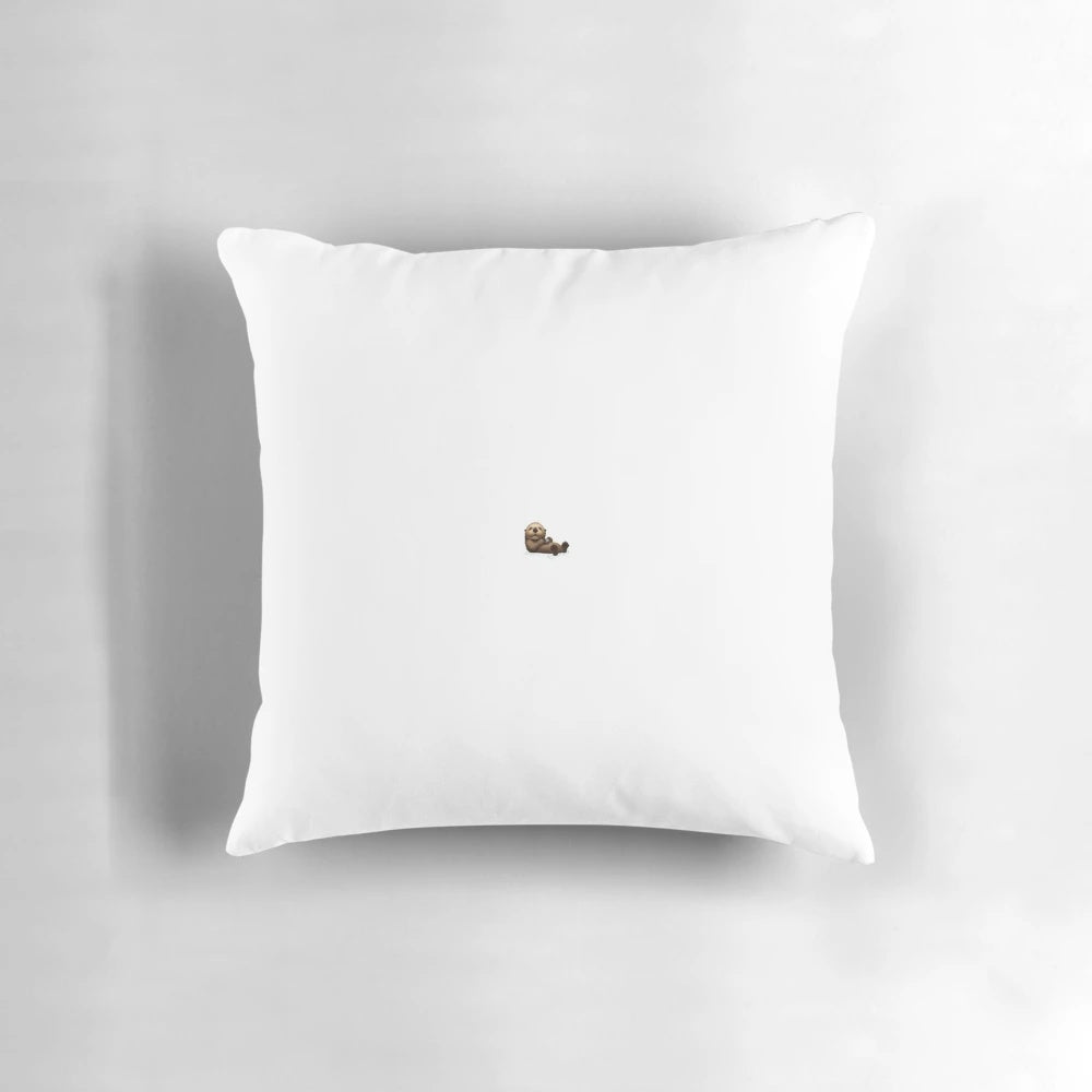 Soft, plush otter emoji pillow for home decor and gift-giving