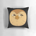A soft, fluffy pillow featuring the character Hooty from the popular cartoon series The Owl House.