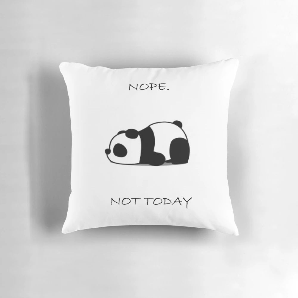 Soft, plush panda bear-themed throw pillow for comfortable home decor