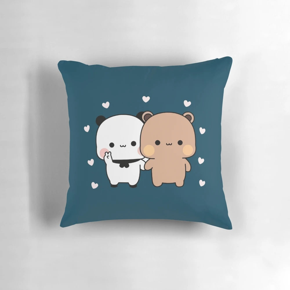 Soft and cuddly panda bear pillow with a cute, huggable design
