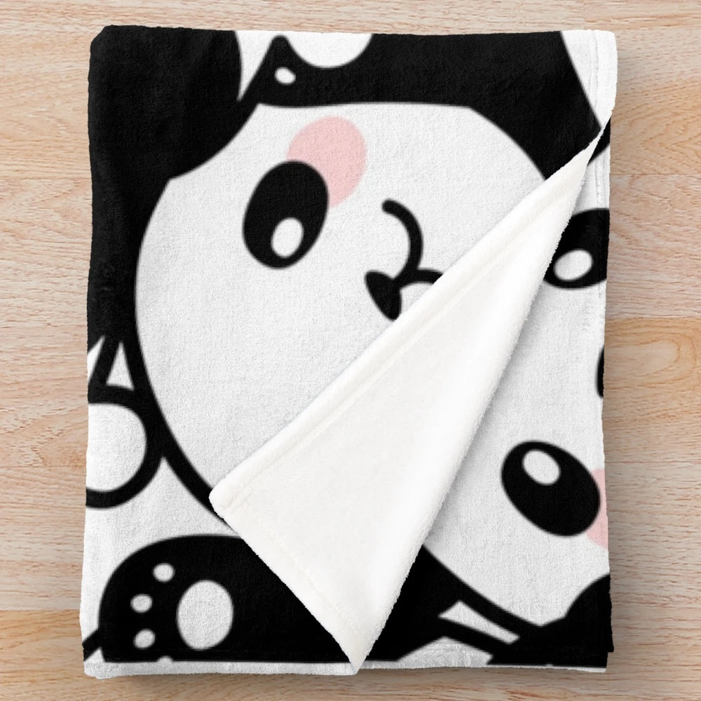 Soft and cuddly panda plush blanket