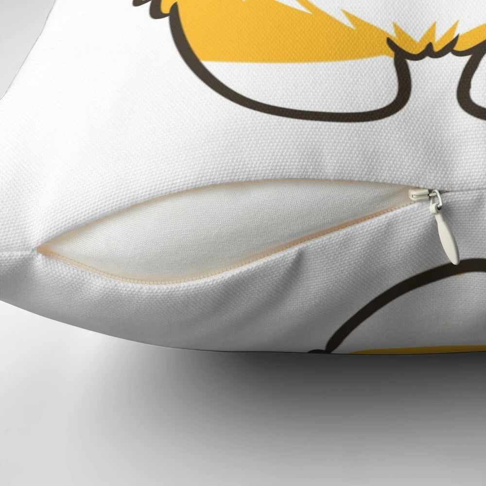 Soft and plush Pembroke Welsh Corgi butt-shaped pillow