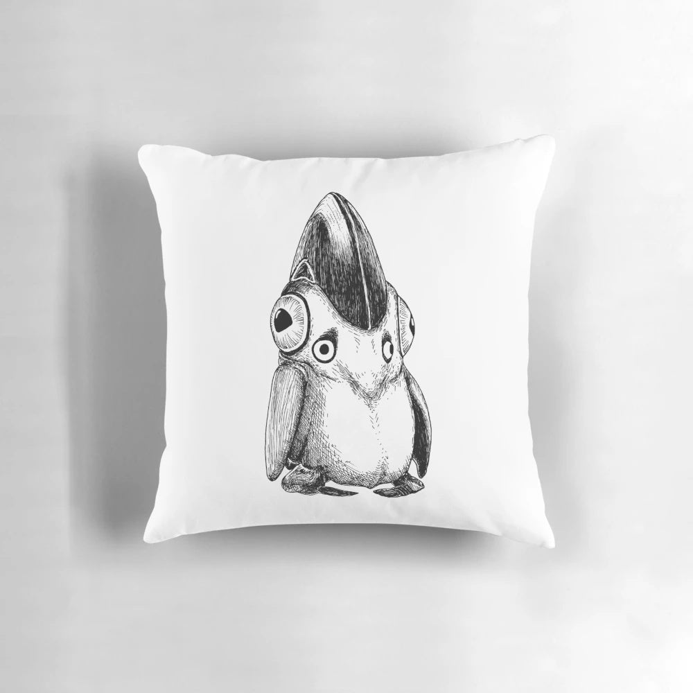 Soft, cuddly pengwing plush pillow inspired by the video game Subnautica
