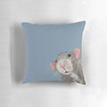 Cute Rat Decorative Pillow - Adorable Pet Rat Portrait