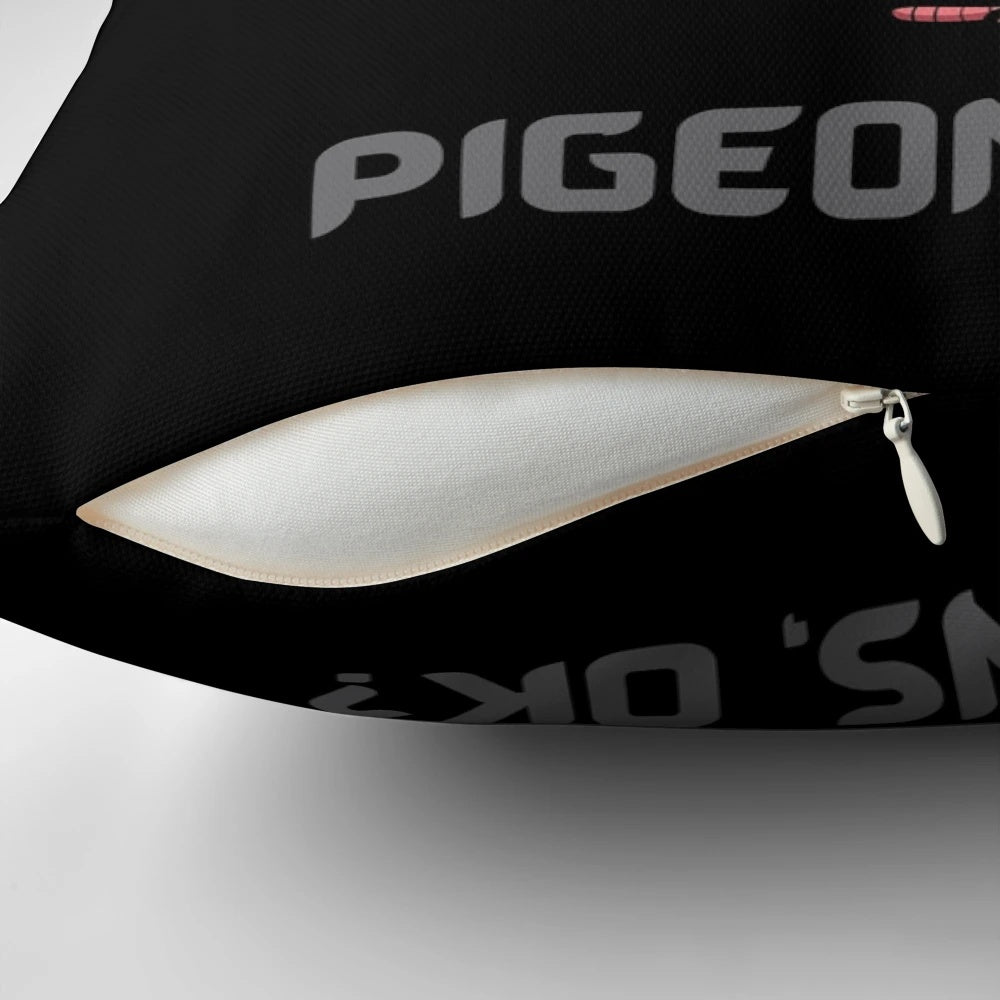 Soft, decorative pigeon-themed throw pillow for pigeon lovers and bird enthusiasts.