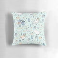 Soft, plush pillow featuring a vibrant, detailed image of cute, cooing pigeons.