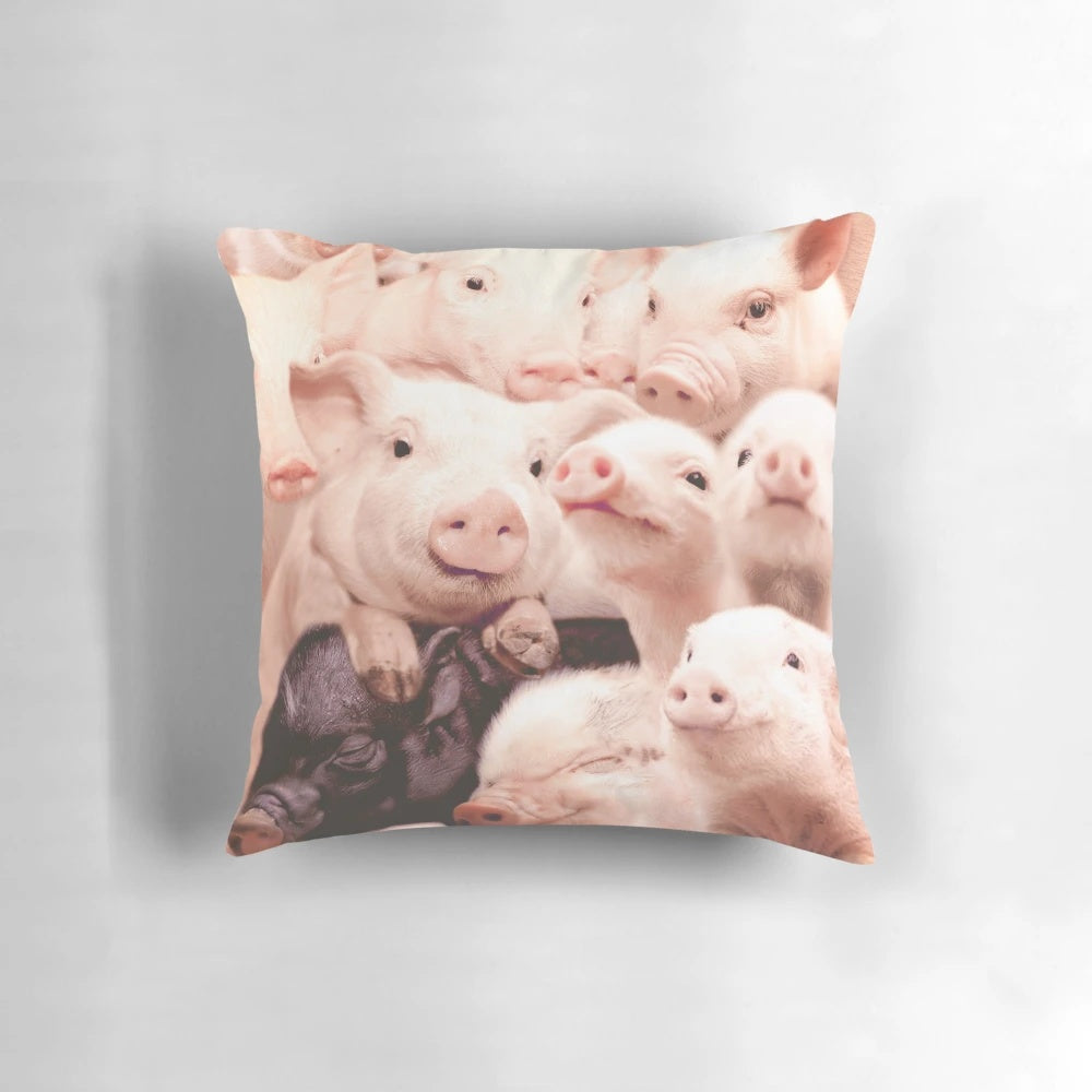 Soft, plush pig pillow for cuddling and comfort