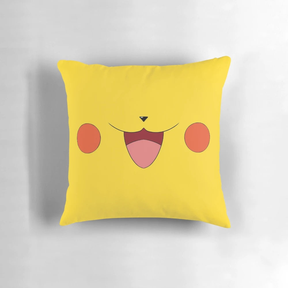 Soft, plush Pikachu electric mouse shaped pillow for kids and Pokemon enthusiasts