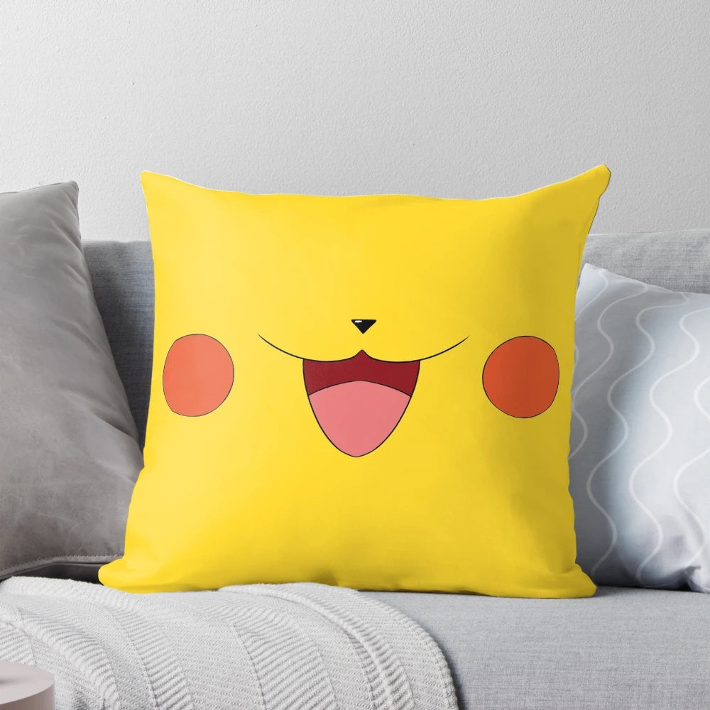 Soft, plush Pikachu electric mouse shaped pillow for kids and Pokemon enthusiasts