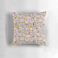 A soft, plush pillow featuring a charming guinea pig design in shades of pink.