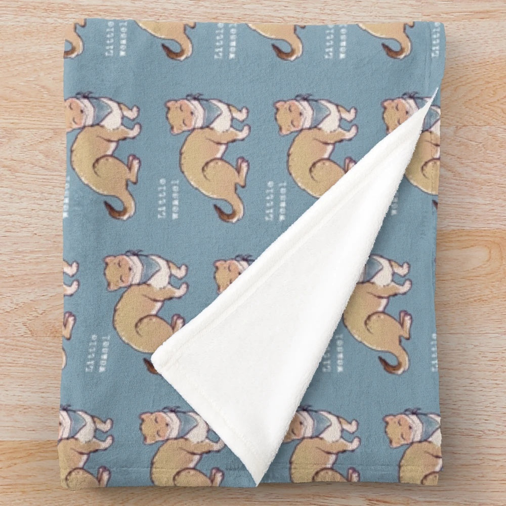 Soft, plush animal-themed blanket for cozy snuggling