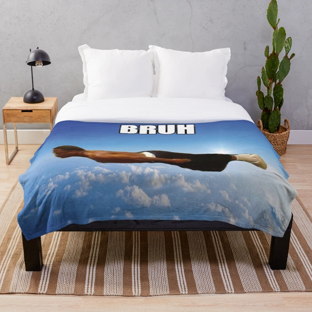 Cute and Cozy Plush Blanket with Amusing Design