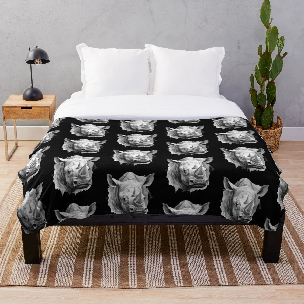 Plush blanket with adorable animal designs