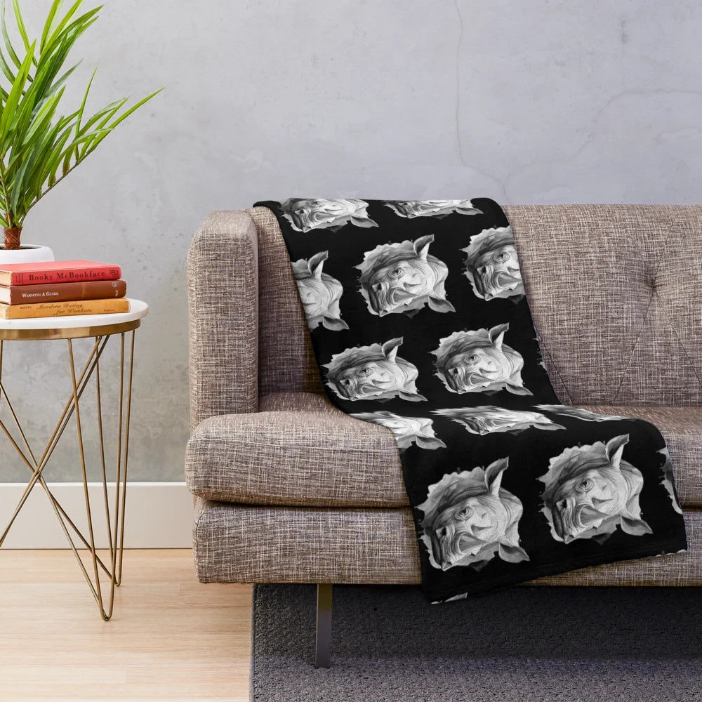 Plush blanket with adorable animal designs