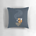 Plush fox figurine in a whimsical tea party setting