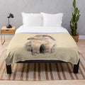 Cute plush rabbit blanket for toddlers and children