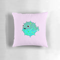 Cute and cuddly pufferfish pillow, a whimsical accent piece for any space