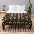 Cozy pug plush blanket with cute pug design