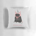 Soft, plush pugicorn pillow with a cute pug and unicorn design
