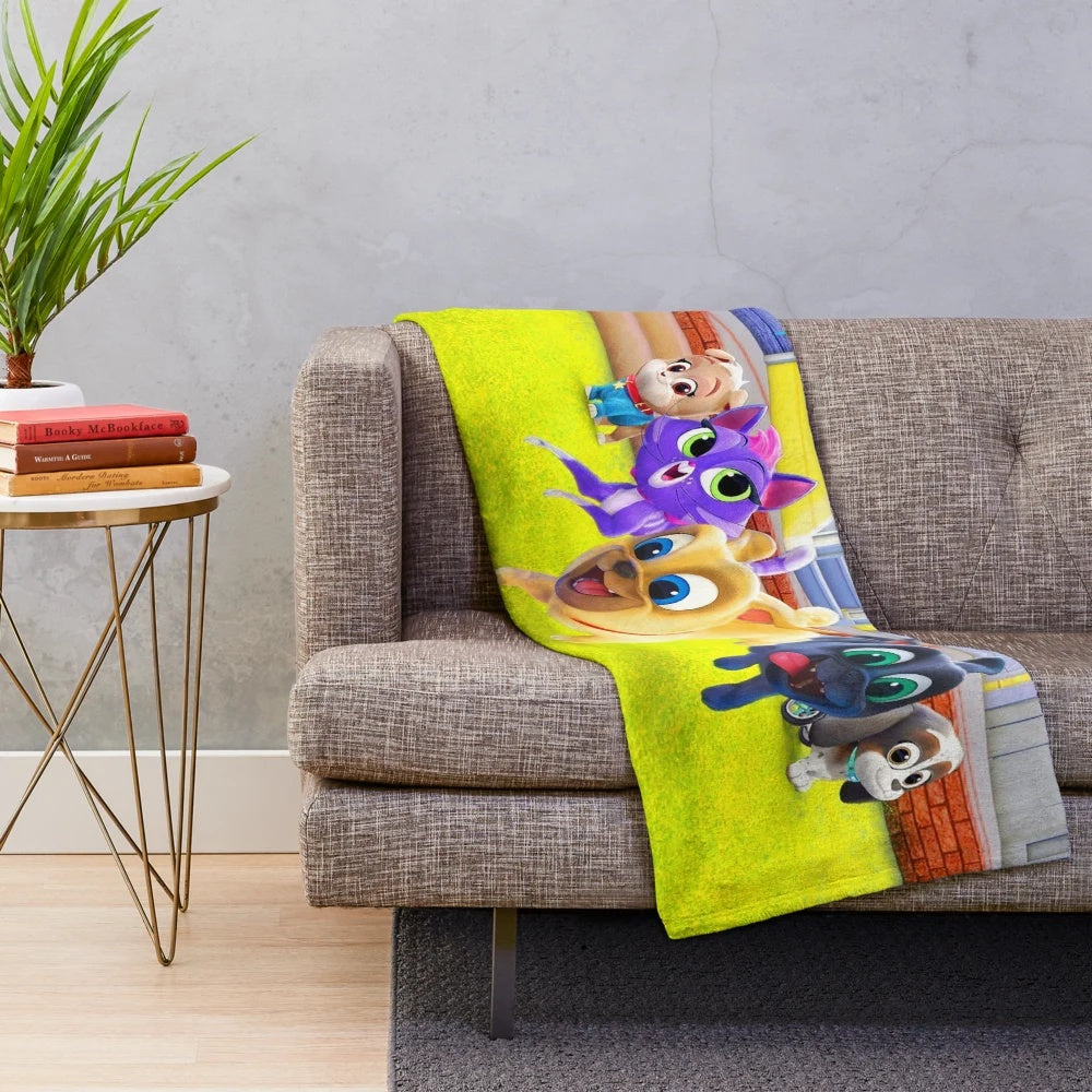 Cozy puppy dog pals plush blanket