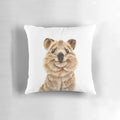 Plush quokka pillow with a charming, smiling face