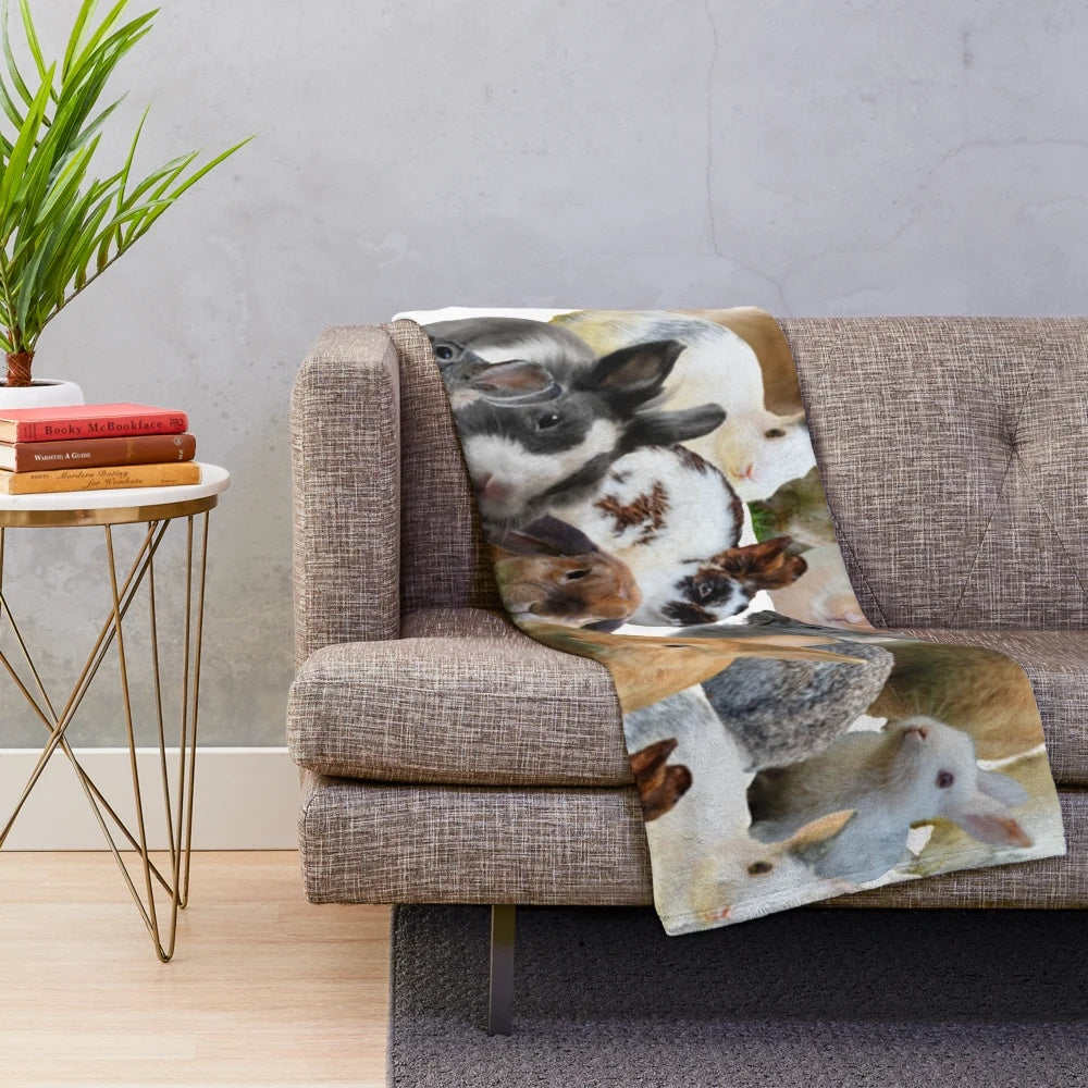 Soft and Plush Rabbit Themed Blanket
