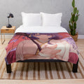 Raiden and Yae anime-style plush blanket