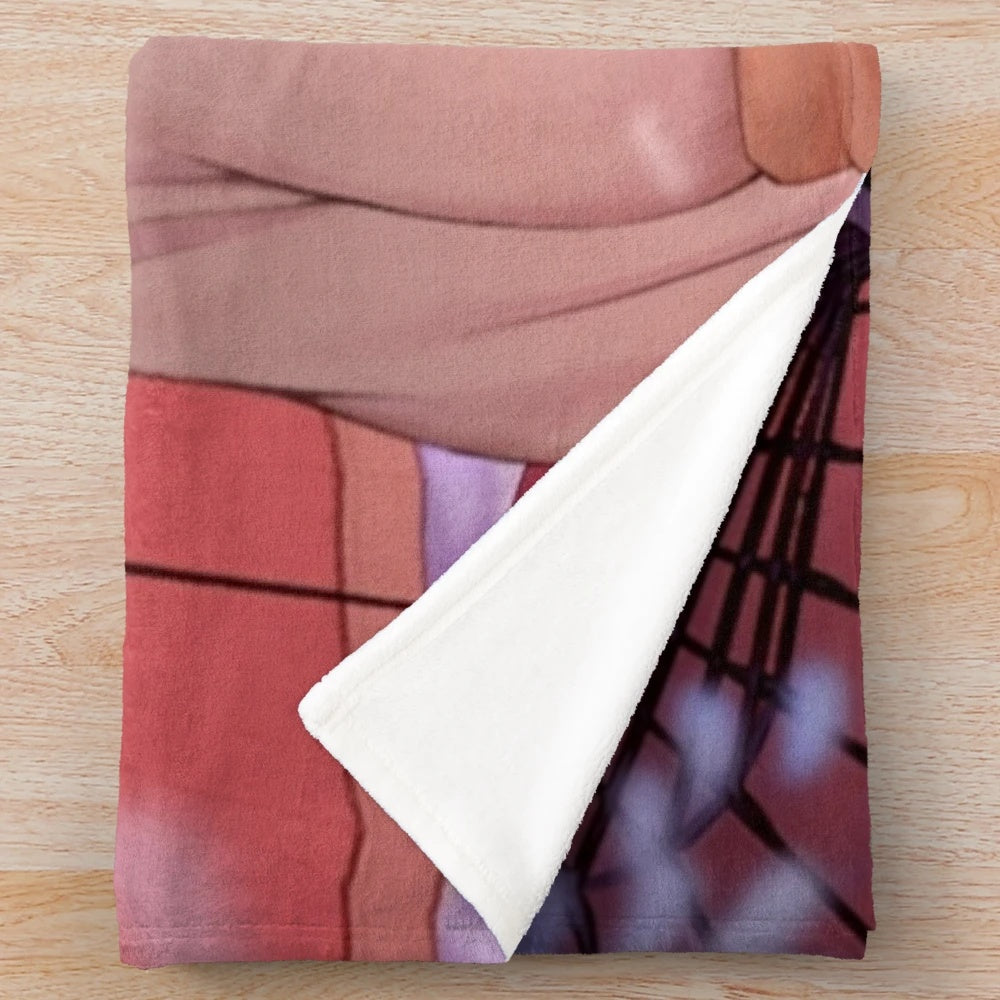 Raiden and Yae anime-style plush blanket