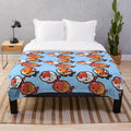 Soft and Cuddly Ranchu Goldfish Plush Blanket