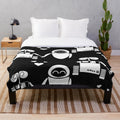 Cute robot plush blanket for snuggling