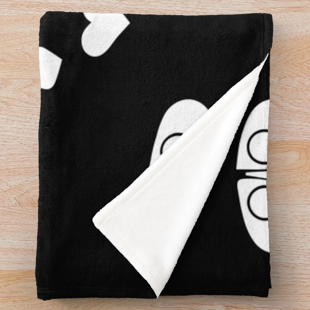 Cute robot plush blanket for snuggling