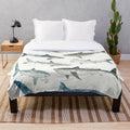 Sharks Plush Blanket with Various Shark Species