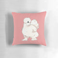 Soft, fluffy silkie chicken plush pillow