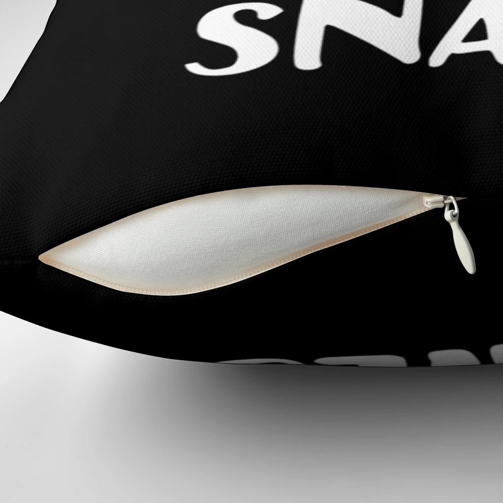 A cute and cozy pillow featuring a happy snail design, perfect for snail lovers and nature enthusiasts.