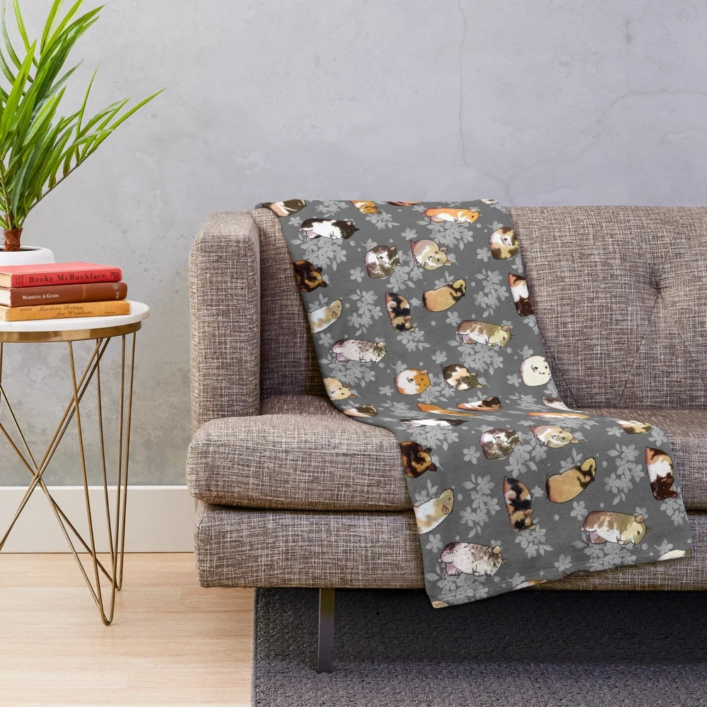 Soft and cuddly spring hamster plush blanket