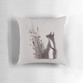 A soft, plush pillow featuring a sweet and whimsical squirrel design, perfect for adding a touch of nature-inspired charm to your home.