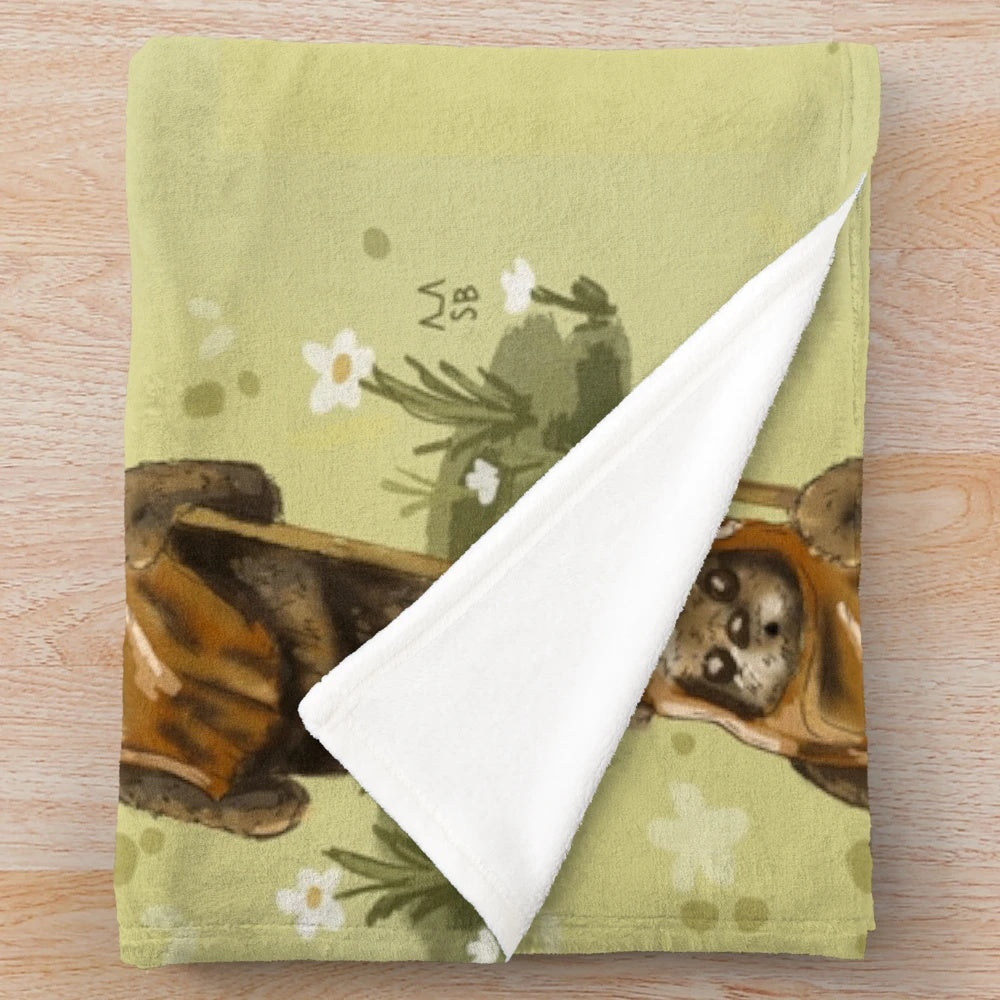 Cozy Ewok-themed plush blanket for children