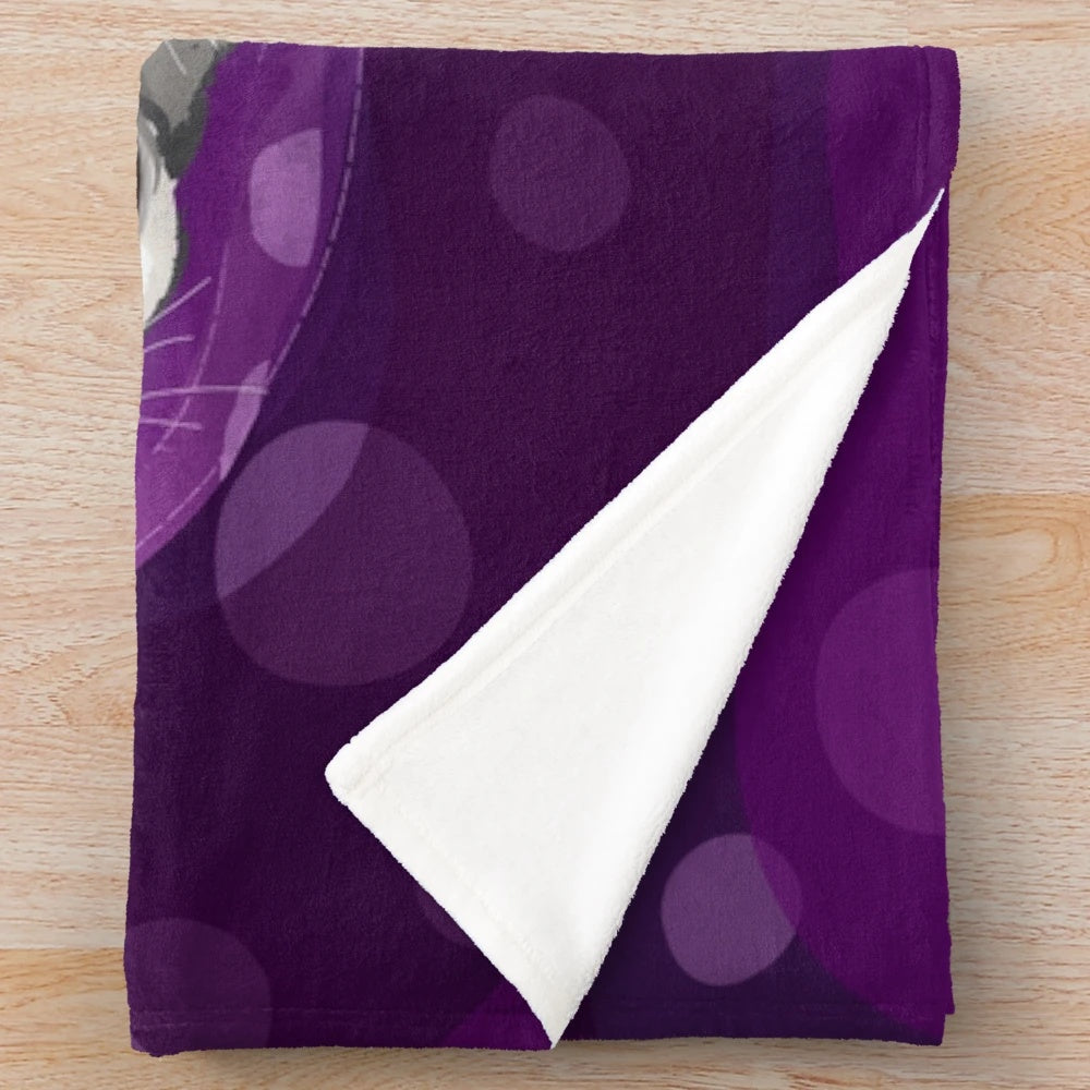 Cozy sugar glider plush blanket with adorable digital artwork