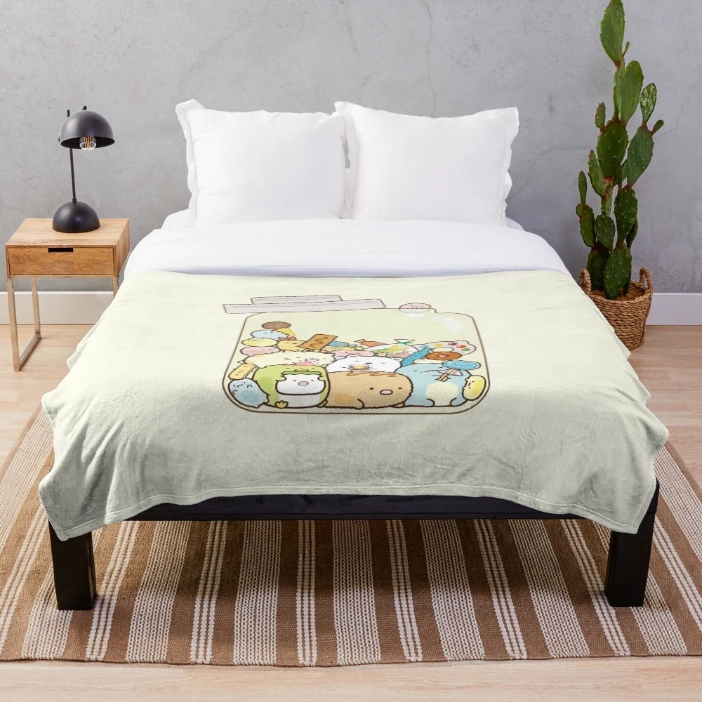 Soft and Cuddly Sumikko Gurashi Inspired Plush Blanket